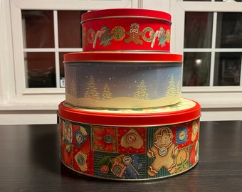 Christmas Nesting Tin Set