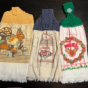 Vintage Handmade Hanging Kitchen Towels - Just Like Grandma&#39;s!