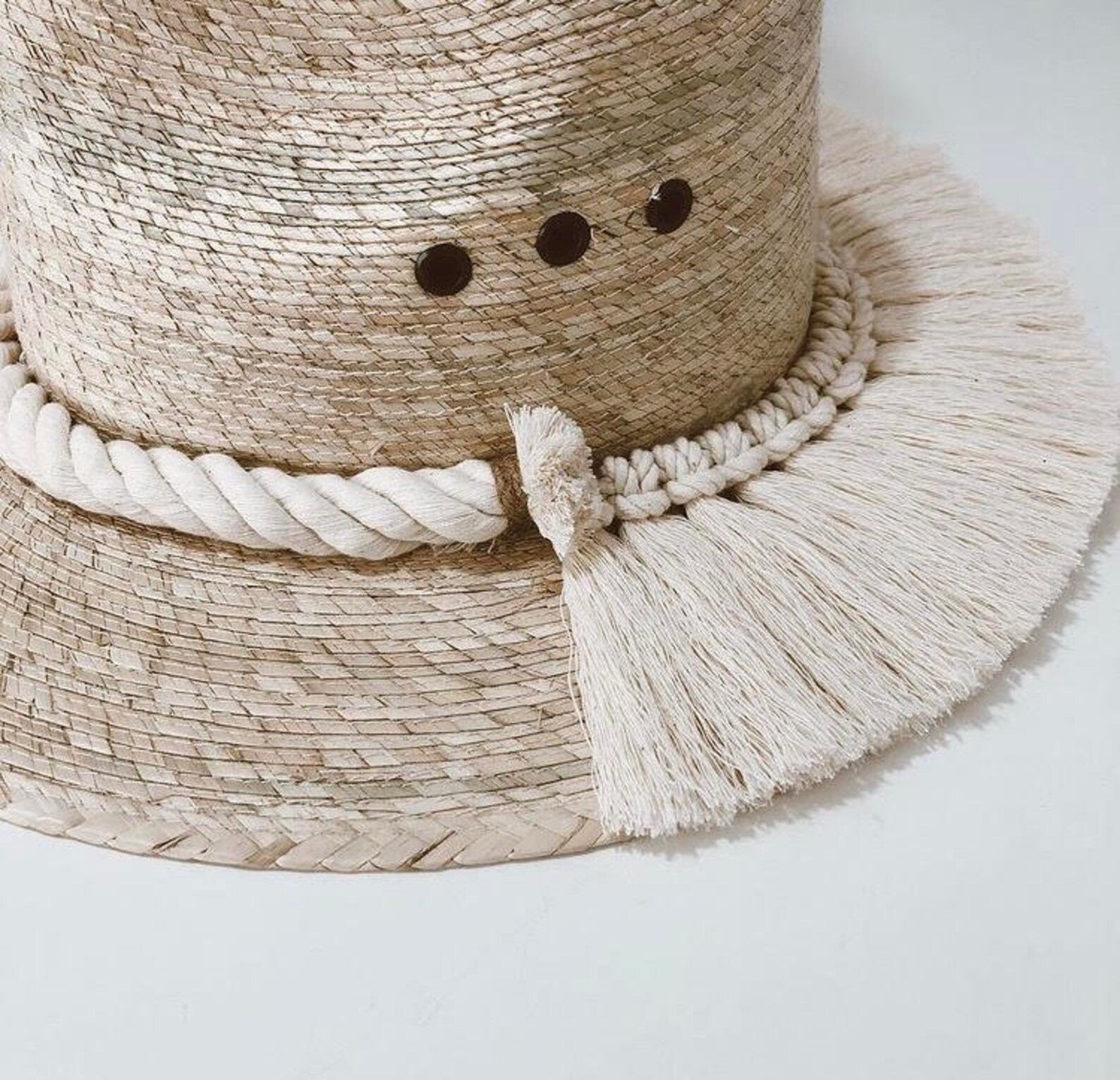 Boho Palm Hat Hat for woman Palma hat Handmade hat Brim Etsy