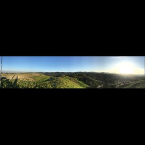 Panoramic Digital 0110 - San Fernando Valley sunset hiking 4/4/18