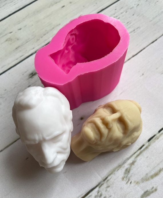 1 pezzo Stampo in silicone a forma di casa 3D, adatto per candele