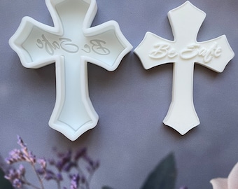 Cross Silicone mold for Resin, Concrete, Polymer Clay creation, Fimo mold, Jewelry mold, Craft Supplies tools, Car Freshie mold, Clay Active