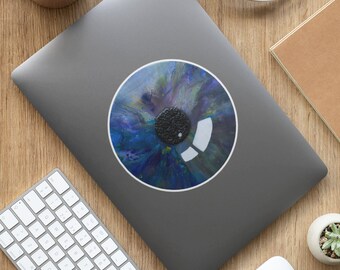 Sapphire Vision Realistic Blue Eye Stickers - Infuse Your Creations with Mesmerizing Depth, Kiss-Cut Stickers, Bombastic side eye, Blue eyes