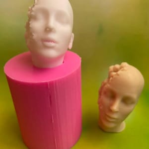 Moule en silicone abstrait visage féminin pour bougie, savon, résine, argile, tête humaine, corps, porte-clés, moule en plâtre époxy, cadeaux artisanat déco maison