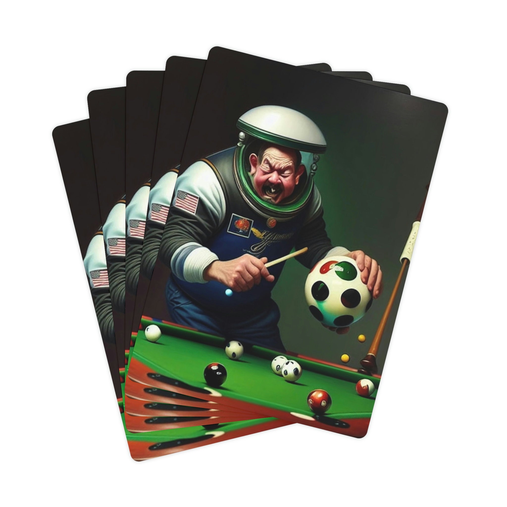 Funny Poker Cards Perfect for Billiard Lovers