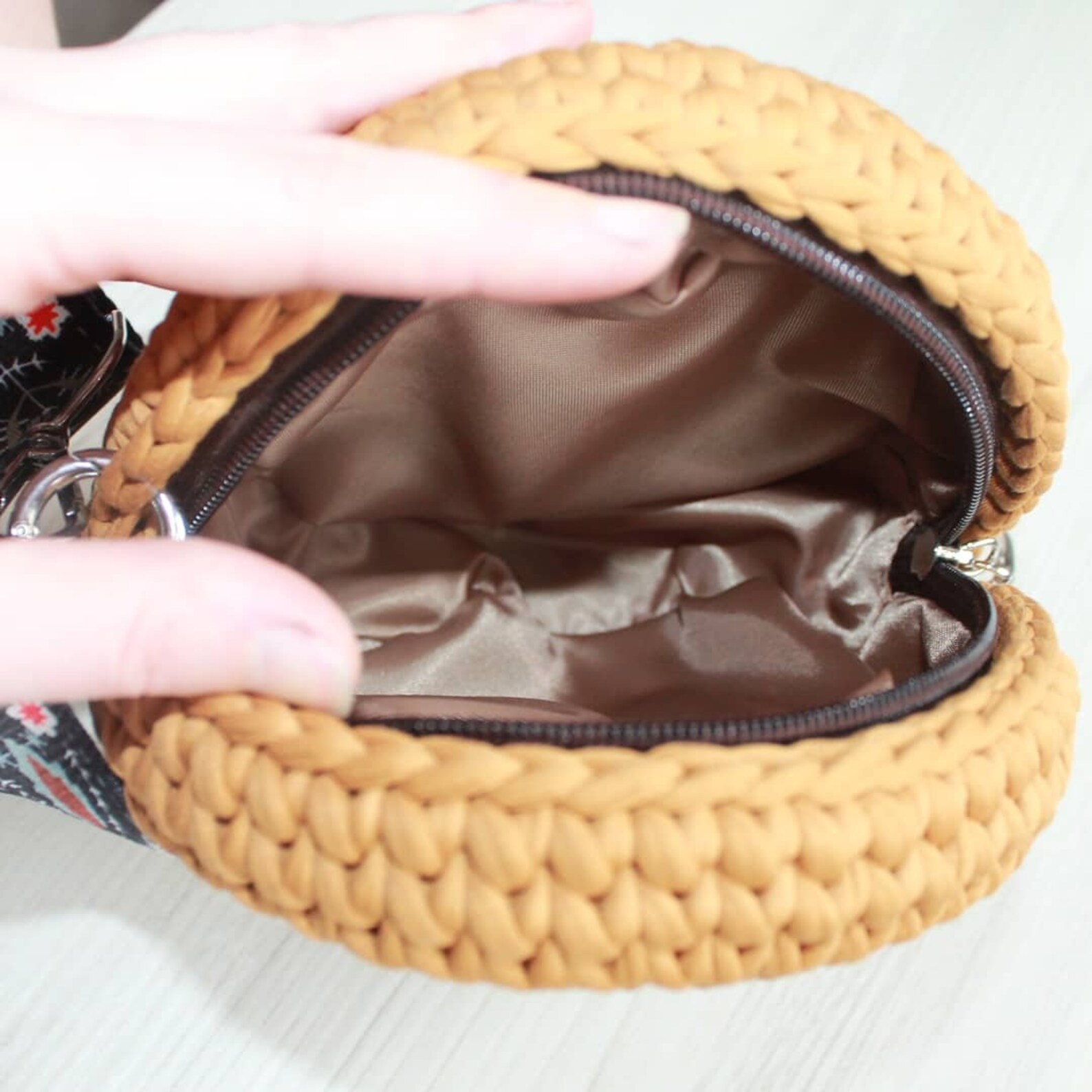 Circle Crochet bagCrochet handbag patternHandmade shoulder Etsy