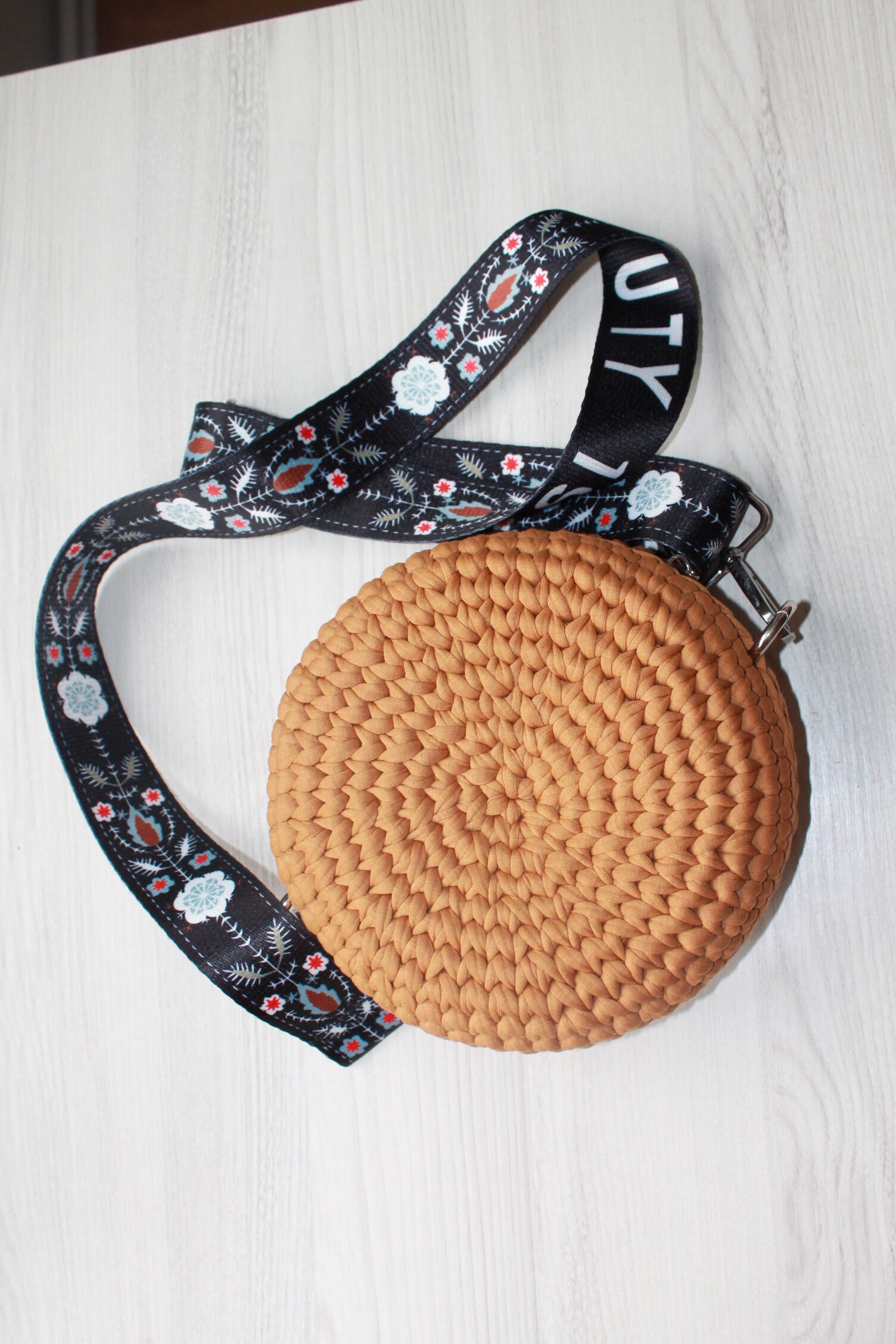 Circle Crochet bagCrochet handbag patternHandmade shoulder Etsy