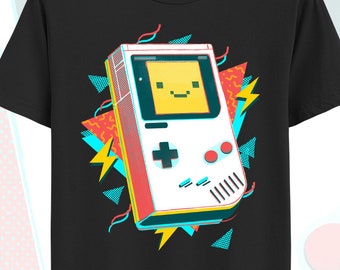 90s kid T-shirt - Cute game boy tee - retro gamer childhood - Kawaii 8-bit