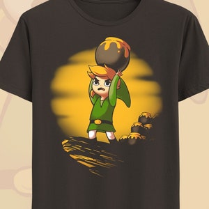 Legend of zelda shirt Chibi Link triforce One more Dungeon Link t-shirt