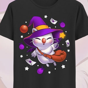 Witch Moogle Final Fantasy t-shirt - Kupo shirt - Cute and spooky Final fantasy IX - FFXIV - FFVII remake tee