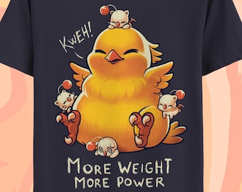 Fat chocobo t-shirt - Final fantasy shirt - kawaii moogles
