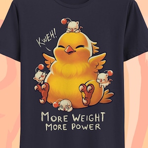 Fat chocobo t-shirt - Final fantasy shirt - kawaii moogles