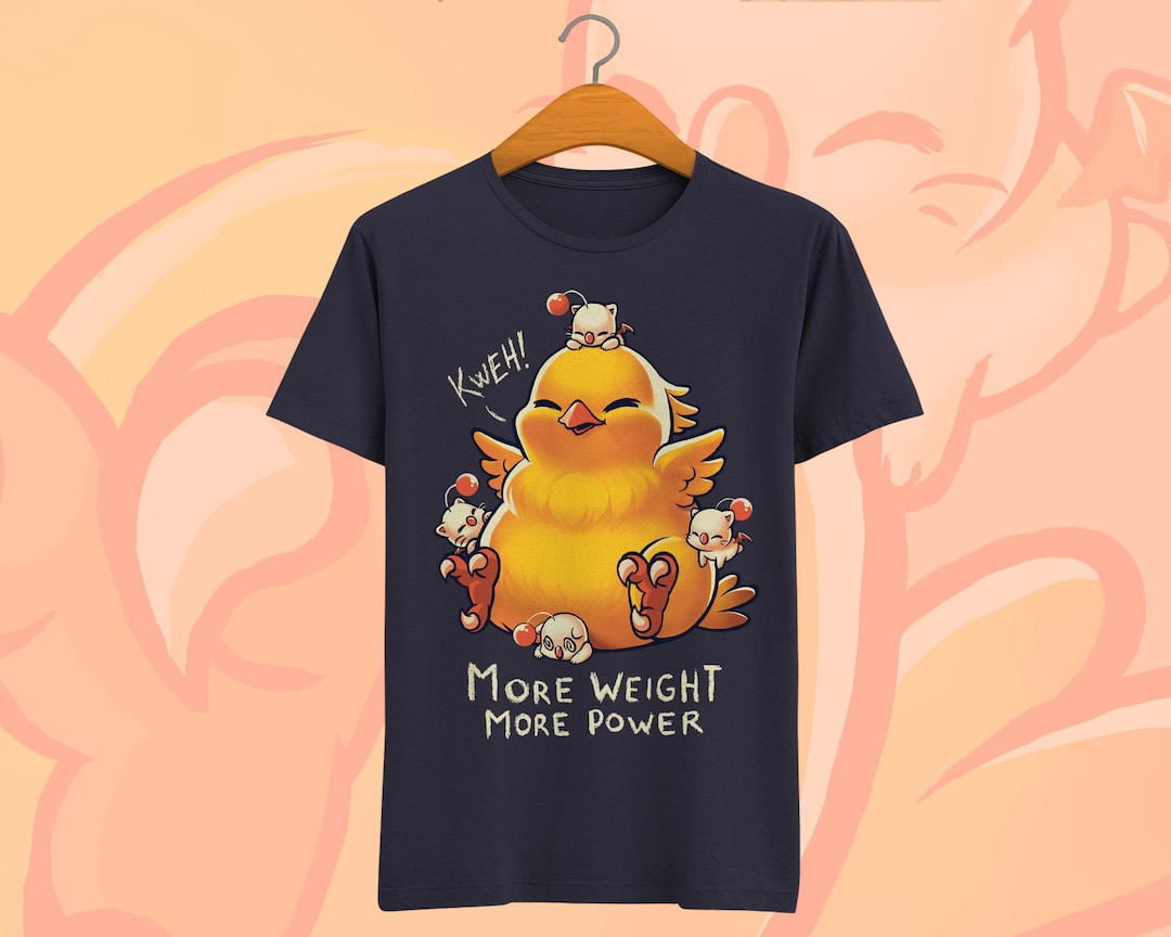Fat Chocobo T-shirt Final Fantasy Shirt Kawaii Moogles - Etsy