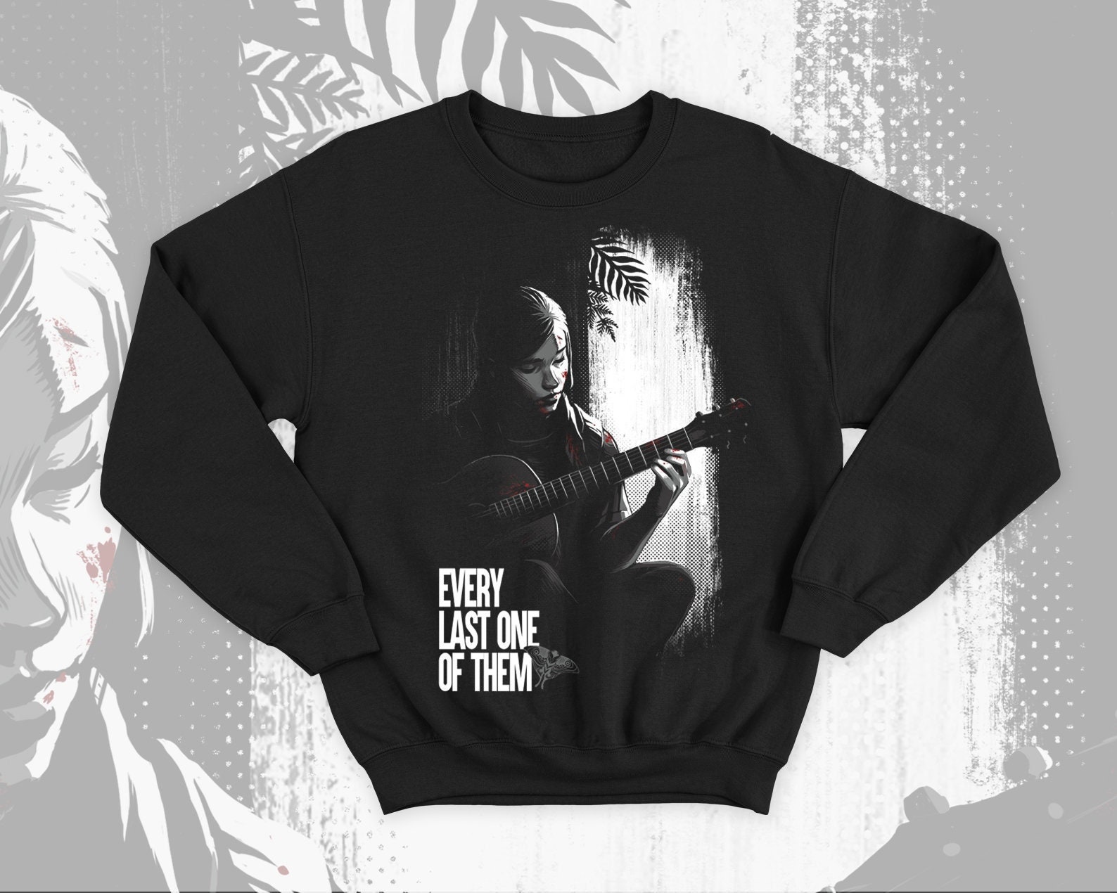 The Last of us Ellie Tattoo Crewneck Sweatshirt by MedNice