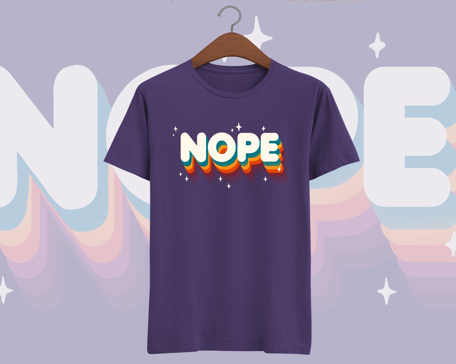 Nope T-shirt - Sassy Meme Quote Shirt - Just NO - Kawaii Rainbow - Etsy UK