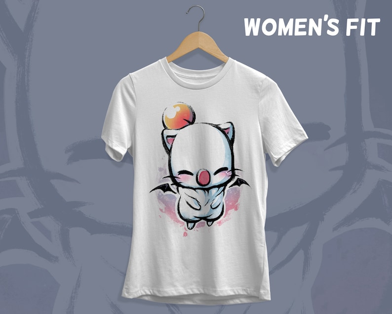 Moogle Final Fantasy t-shirt Kupo shirt Cute Final fantasy VII remake tee image 4