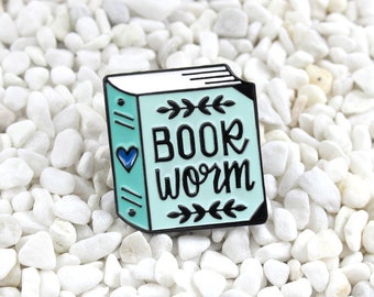 BookaholicStore Book Collector Bookish Enamel Pin | Book Lover | Bibliophile