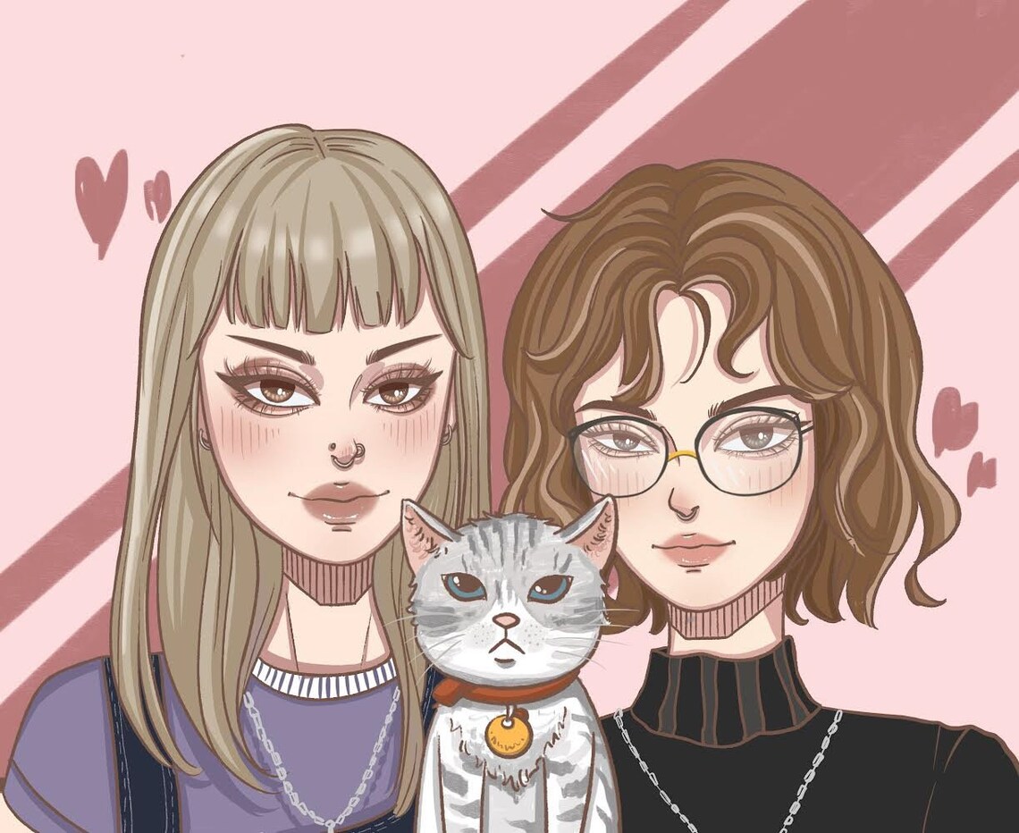 Custom Profile Picture/korean Style/avatar/digital - Etsy