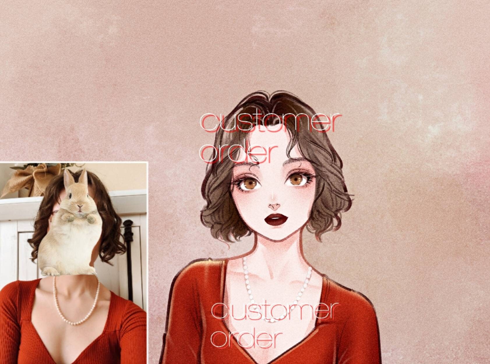 Custom Profile Picture/Korean Style/Avatar/Digital | Etsy