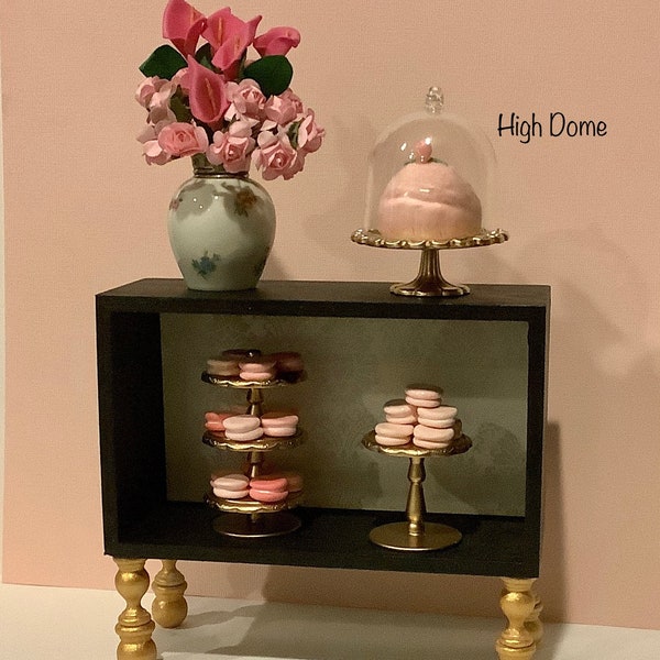 RESTOCK 1/6 Miniature High Dome Cake Stand or Low Dome Cake Stand - Barbie, Poppy, FR, Blythe, Momoko, One Sixth Scale Action Figures