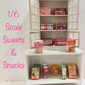 1/6 Scale Miniature  Package of SAVORY SNACKS - Barbie, Poppy, Momoko, Licca, Action Figures