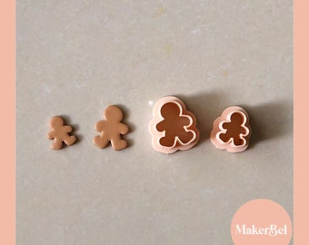 Gingerbread Man Polymer Clay Cutter