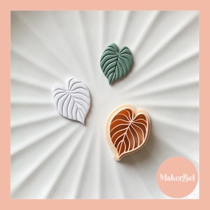 Philodendron Tropical Leaf Polymer Clay Cutter