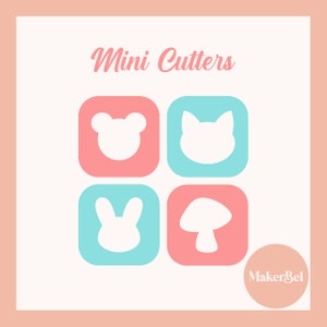 Mini 8mm Cutters | Micro Cutters | Polymer Clay Cutters v2