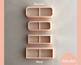 Rectangular Hair Barrette Clip Polymer Clay Cutter