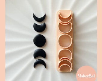 Moon Phase Polymer Clay Cutter