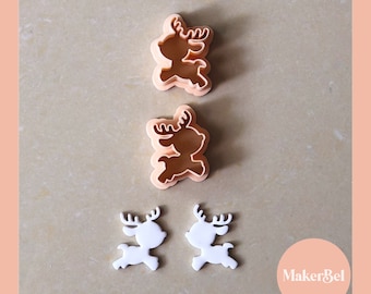 Cute Reindeer Polymer Clay Cutter