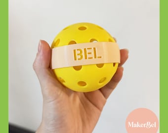 Custom Pickleball Ball Name Stamp Stencil (marker included)