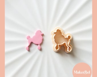 Barbie Poodle Dog Polymer Clay Cutter