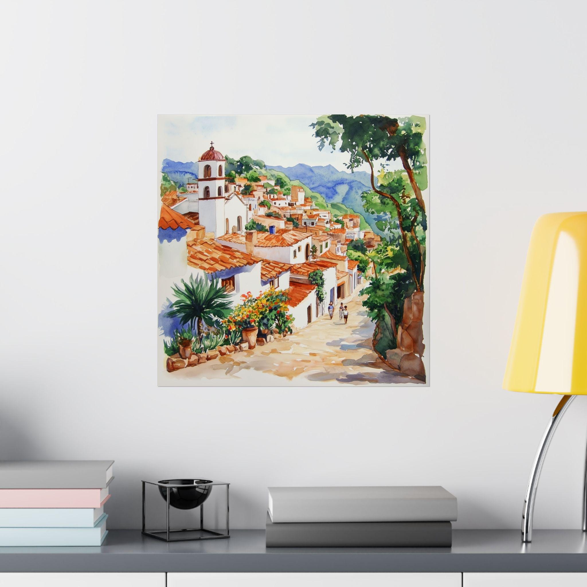 風景画 油彩画 メキシコで購入。