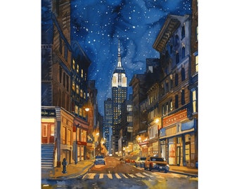 ニューヨークのエンパイア・ステート・ビルの絵画、ニューヨークの