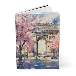 Paris France Travel Journal, Arc de Triomphe, French Hardcover Journal (A5), Lined Notebook for Journaling European Adventures, Travel Gift