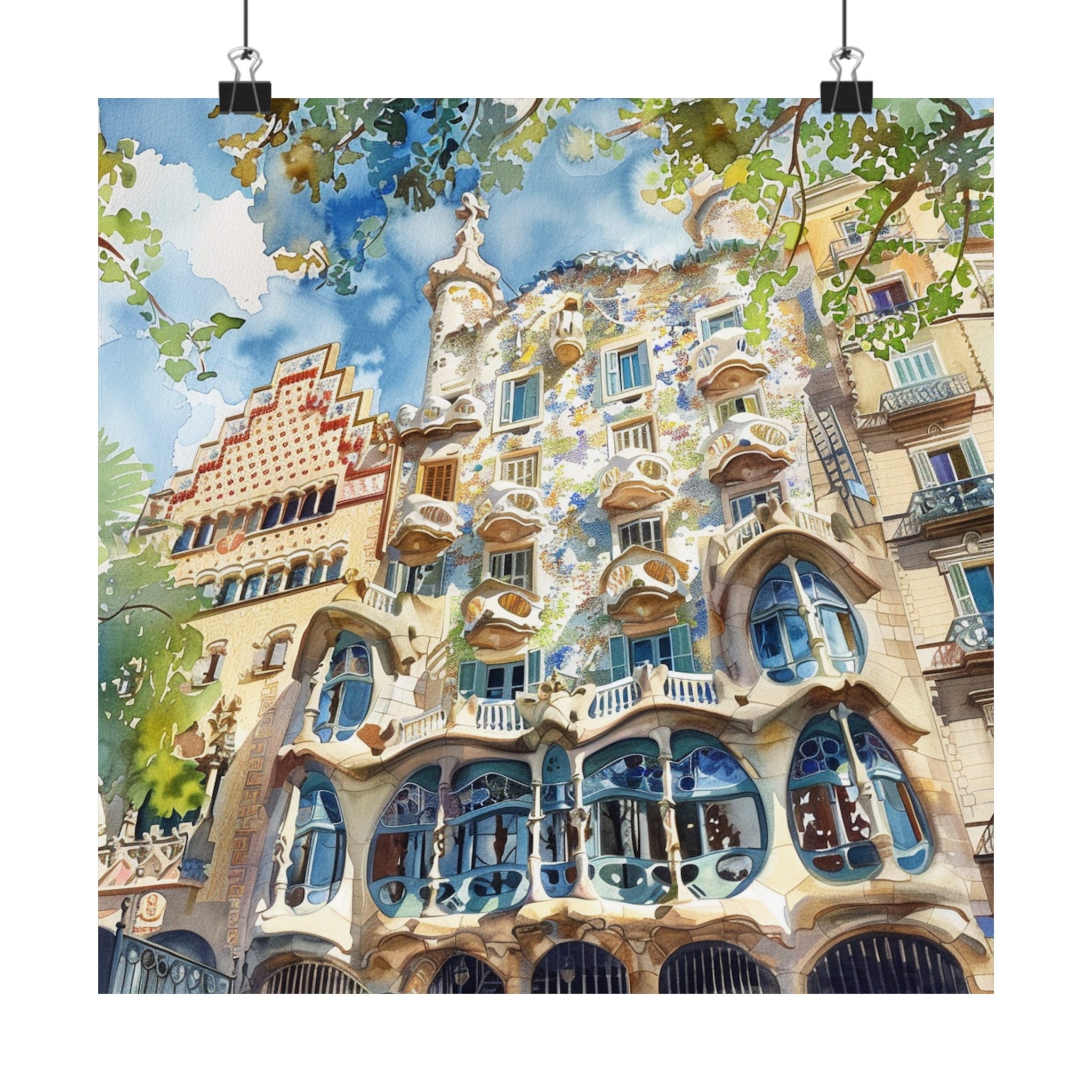 Art Gaudi Pochette Ceramic Print AZ393 (hands Of Fate Faith) Diogo