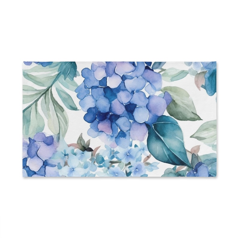 LuxiLilyDecor Hydrangea Hand Towel - Thumbnail 2