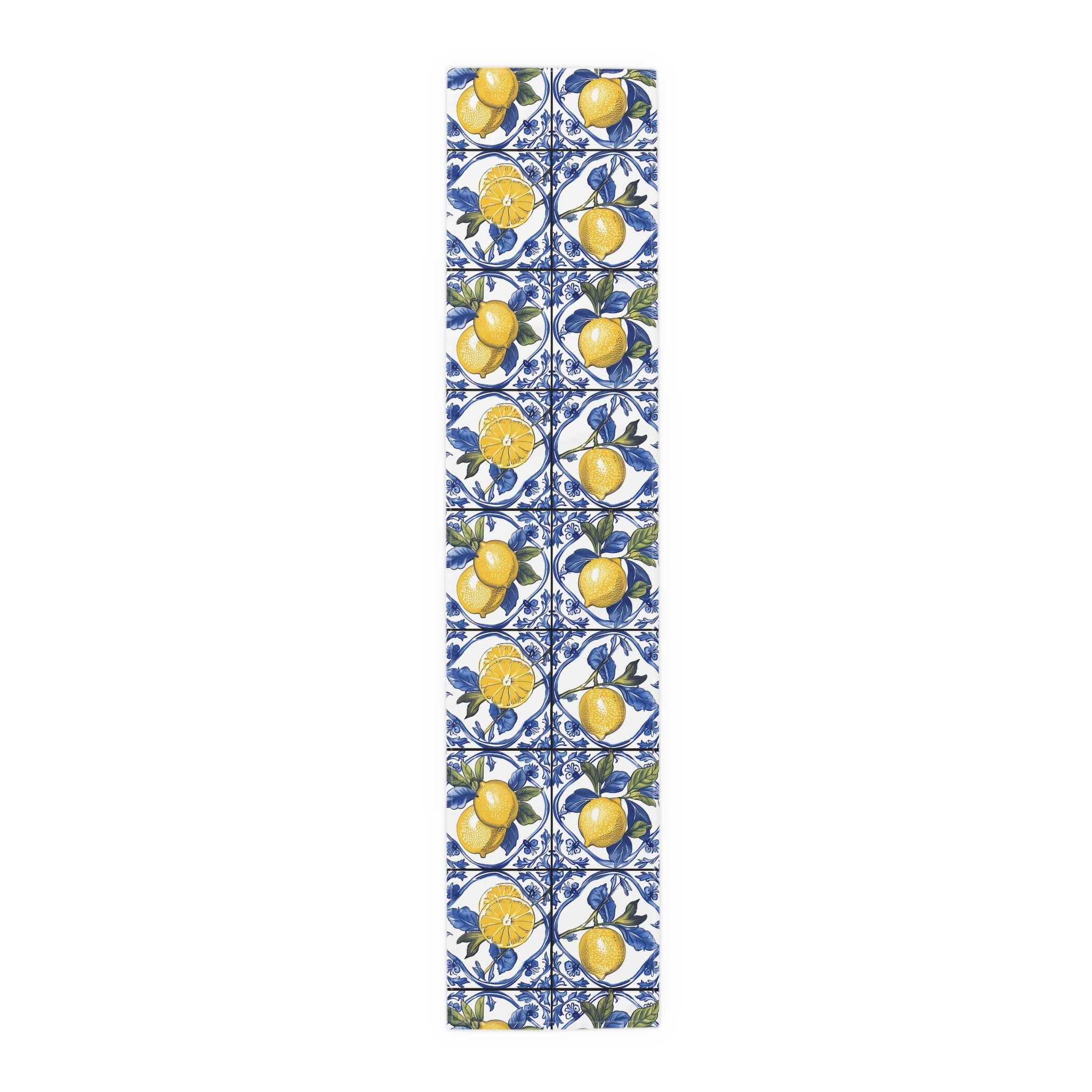 Runner Tovaglia Estivo Con Limoni – 33x183 Cm, Lavabile, In Lino, Per Tavolo Cucina E Decorazione Feste - 6