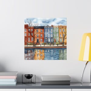 Baltimore Art, Maryland Wall Art, US City Watercolor Painting, Baltimore Cityscape Print, USA Wall Decor, Travel Poster, Travel Gift image 10