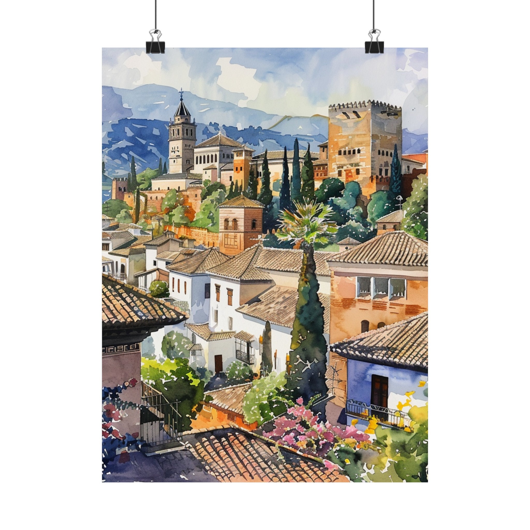 グラナダの絵画、南スペインのアートプリント、アンダルシアの芸術