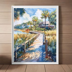 Hilton Head Island Art Print: South Carolina Coastal Marsh (Digital Download)