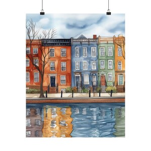 Baltimore Art, Maryland Wall Art, US City Watercolor Painting, Baltimore Cityscape Print, USA Wall Decor, Travel Poster, Travel Gift image 7