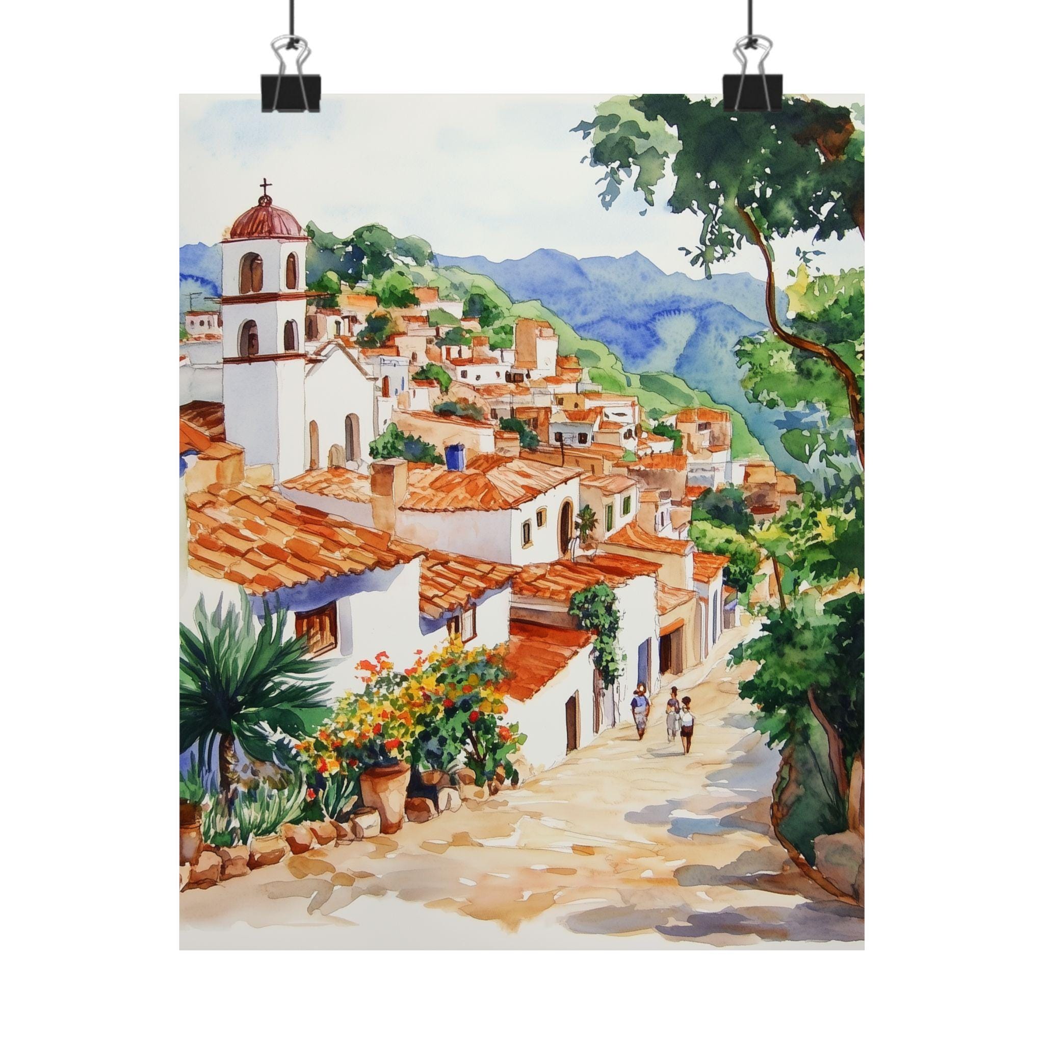 風景画 油彩画 メキシコで購入。