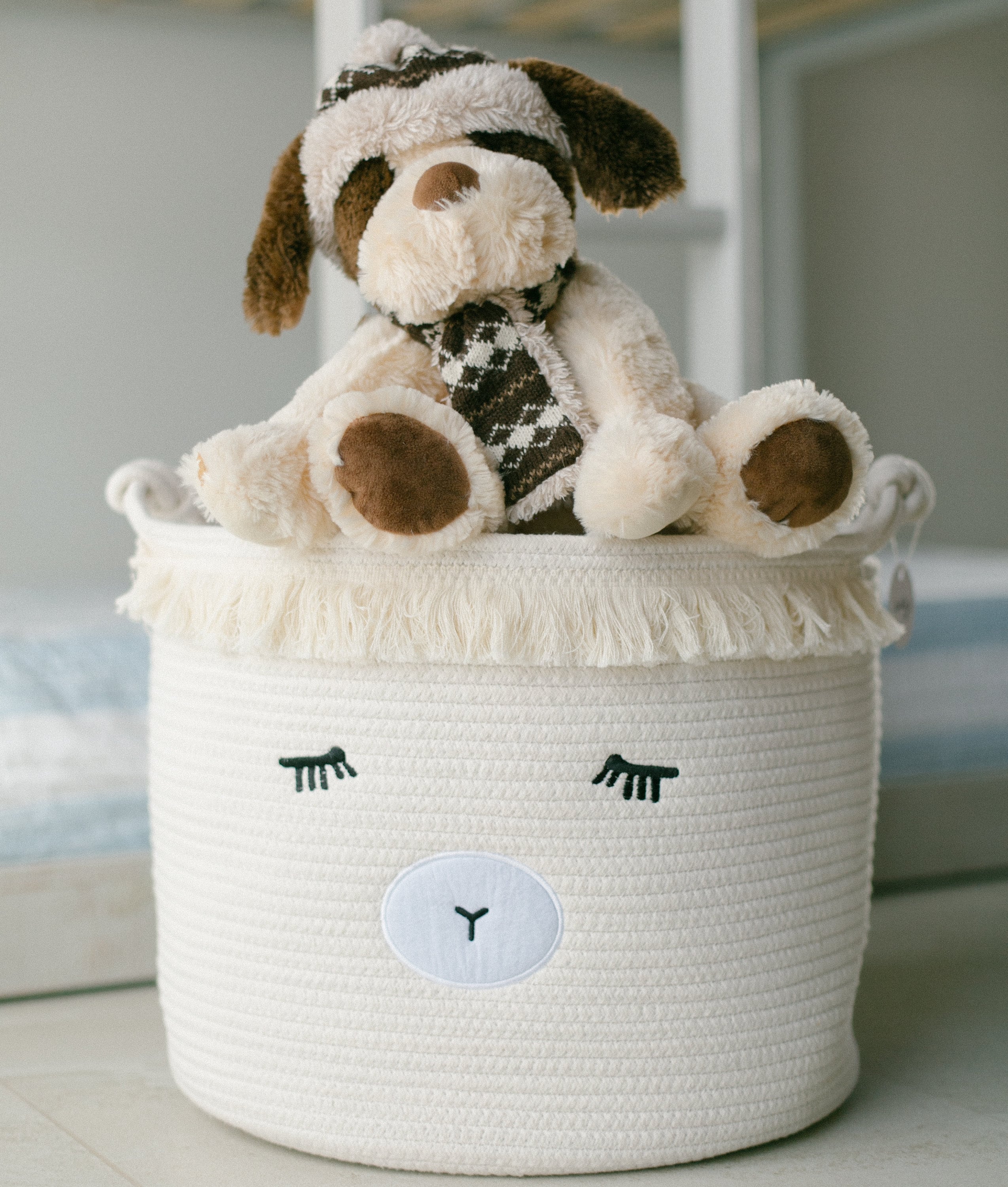 Indigo Safari Nursery Hamper Small Cotton Rope Organizer Kids Toy Storage  Bins Box Cute Luggage Laundry Baby Woven
