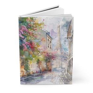 France Travel Journal, Paris Hardcover Journal (A5), Eiffel Tower, Lined Notebook for Journaling European Travel Adventures, Travel Gift