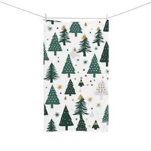 Toalha de mão de Natal, Toalha de banho de inverno, Toalha de mão fofa de árvore de Natal, Toalha de banho de Natal, Toalha de convidado de feriado, Presente de inverno
