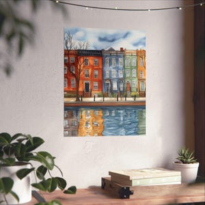 Baltimore Print, Maryland Wall Art, US City Watercolor Painting, Baltimore Cityscape, USA Wall Decor, Travel Poster, Travel Gift