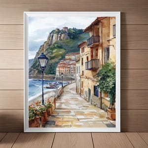 Arte de San Sebastián, España, Pintura en acuarela, Golfo de Vizcaya, Montañas del País Vasco, Paisaje urbano, Paseo Marítimo, Parte Vieja, Arte de viaje, Descargar
