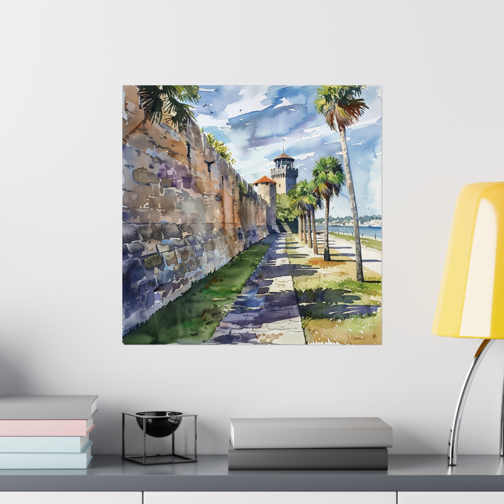 St Augustine Fort Painting North Florida Art Print, Watercolor Seascape  Print, Castillo De San Marcos National Monument, Travel Art - Etsy, image size:2048x2048
